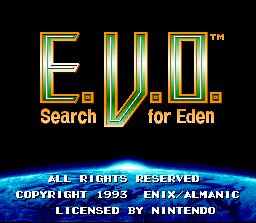   E.V.O. SEARCH FOR EDEN